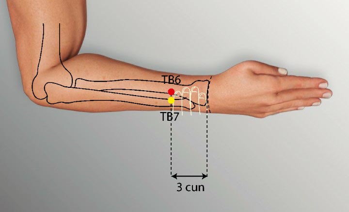 TE6 acupuncture point location - Acupoints.org